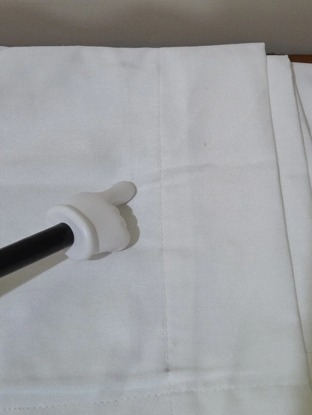 Pillowfort White Blackout Twill Solid Kids' (2) Panel  Curtain Size 42